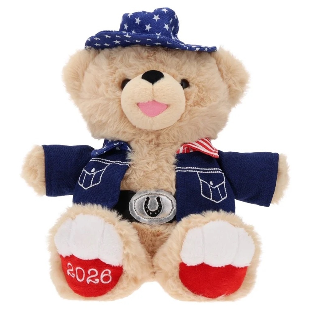 Liberty nwt Bear Plush Toy Blue Hat, Patriotic  Cowboy Stuffed Animal